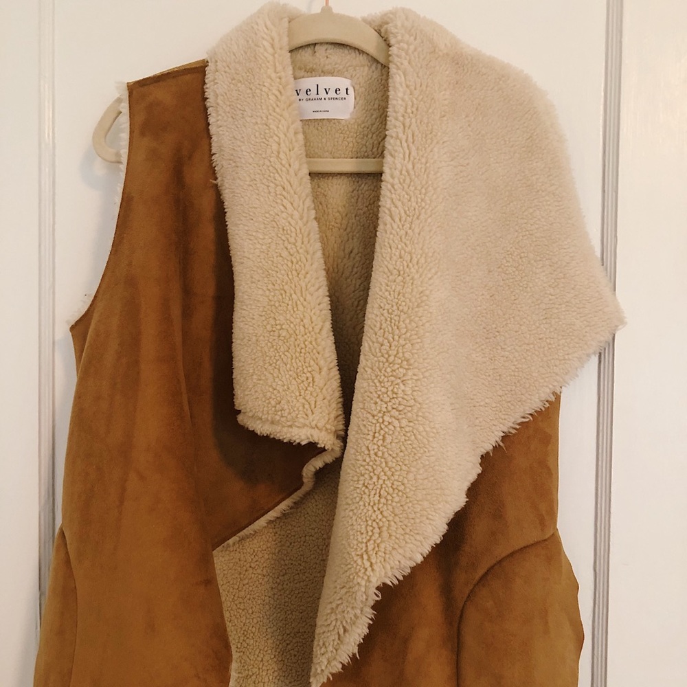 shearling suede vest ❄️ Velvet by Graham & Spencer